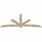 Ekena Millwork Alberta Rough Sawn Timber Gable Bracket, Douglas Fir, 108"W x 49"H x 2"D x 6"F, 11/12 Pitch GBW108X49X0206ALB00RDF - alternate 4